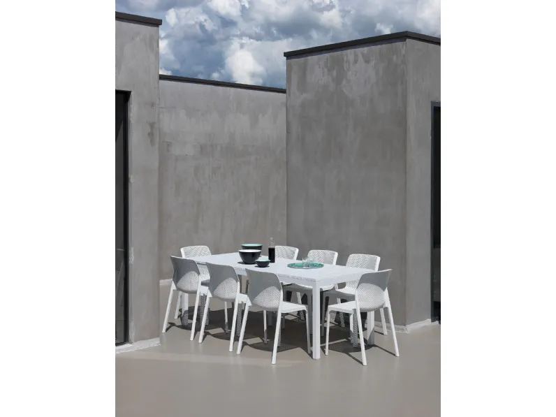 Tavolo modello Rio 140 ext a 210 da giardino Nardi a prezzo Outlet 