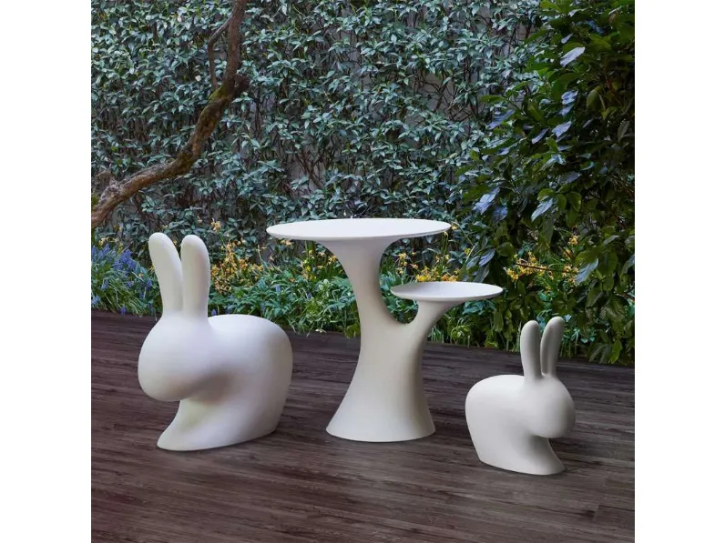 Tavolo modello Tavolo albero del coniglio grigio da giardino Qeeboo a prezzo Outlet 