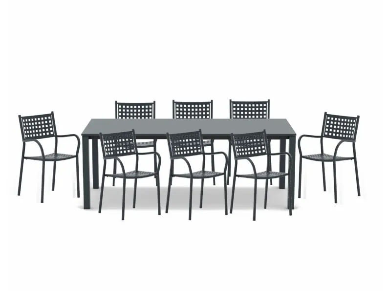 Tavolo da giardino modello Set tavolo bundi e 8 sedie alice Vermobil in offerta