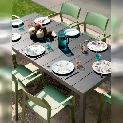 Tavolo da giardino Set rio 140 con 4 poltroncine Nardi a prezzo scontato