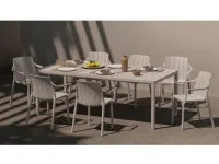 Tavolo da giardino Set tevere 210/275 con 8 tiberina nardi a marchio Nardi a prezzo scontato