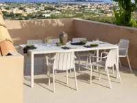 Tavolo per l'esterno modello Set tevere con 6 poltroncine tiberina Nardi con forte sconto