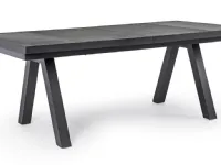 Tavolo scontato da giardino Tavolo krion 205-265 allungabile antracite Bizzotto