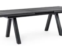 Tavolo scontato da giardino Tavolo krion 205-265 allungabile antracite Bizzotto