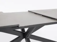 Tavolo da giardino Tavolo pascal allungabile 200-26 cm con 8 poltrone krion antracite a marchio Bizzotto a prezzo scontato