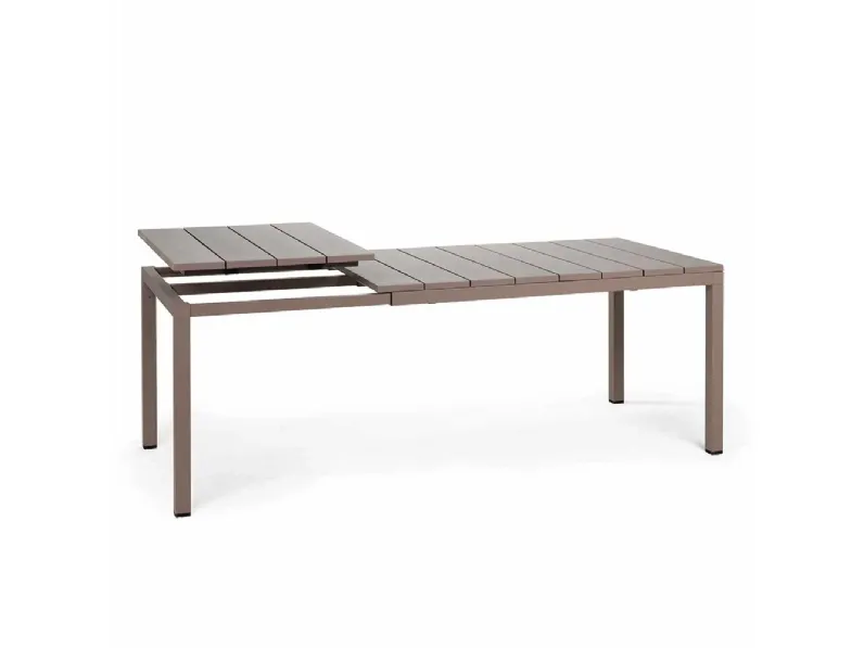 Tavolo da giardino modello  tavolo allungabile rio 140/210 tortora  Nardi con forte sconto