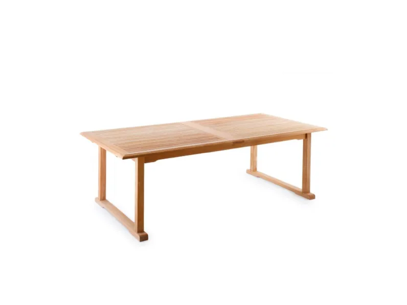 Tavolo da giardino Tavolo allungabile vero teak a marchio Md work a prezzo scontato