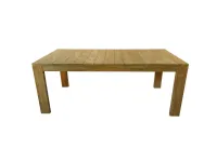 Tavolo per l'esterno modello Tavolo fisso legno teak 200 Outlet etnico a prezzi convenienti