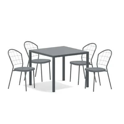 Tavolo per l'esterno Tavolo quatris con 4 smooth Vermobil a prezzo ribassato