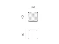 Tavolo per l'esterno modello Net table 40 corda Nardi con forte sconto