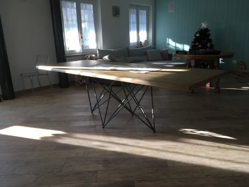 OFFERTA tavolo RENDY di CUCINESTORE (misura 250x110cm) con piano in legno massello