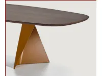 Outlet: Tavolo in legno ellittico Blow ovale. Esclusiva offerta!