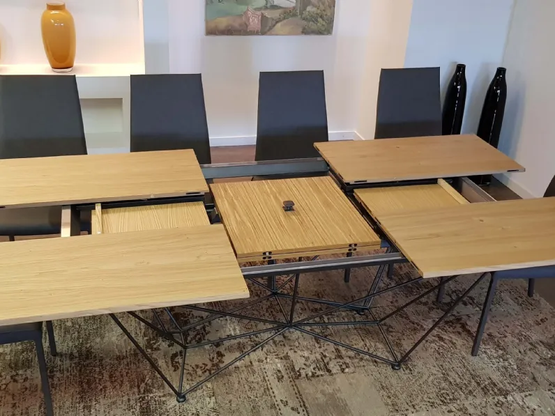 Tavolo allungabile in legno Ozzio Fil8