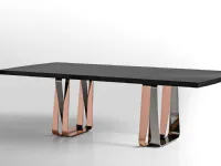 Tavolo in metallo rettangolare Table luxury modello napoleone Md work in offerta outlet