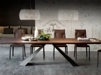 Tavolo rettangolare in legno Eliot wood di Cattelan italia in Offerta Outlet