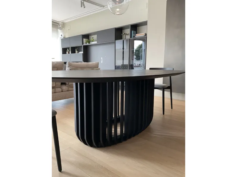 Tavolo in legno ovale Juice Miniforms in offerta outlet