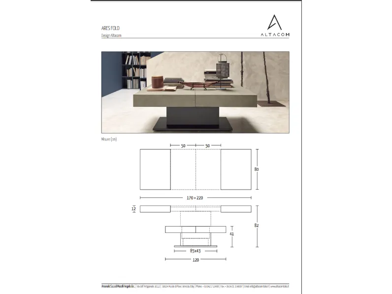 Scopri il Tavolo Rettangolare Ares Fold Altacom scontato del 30%. Una scelta perfetta per gli architetti!
