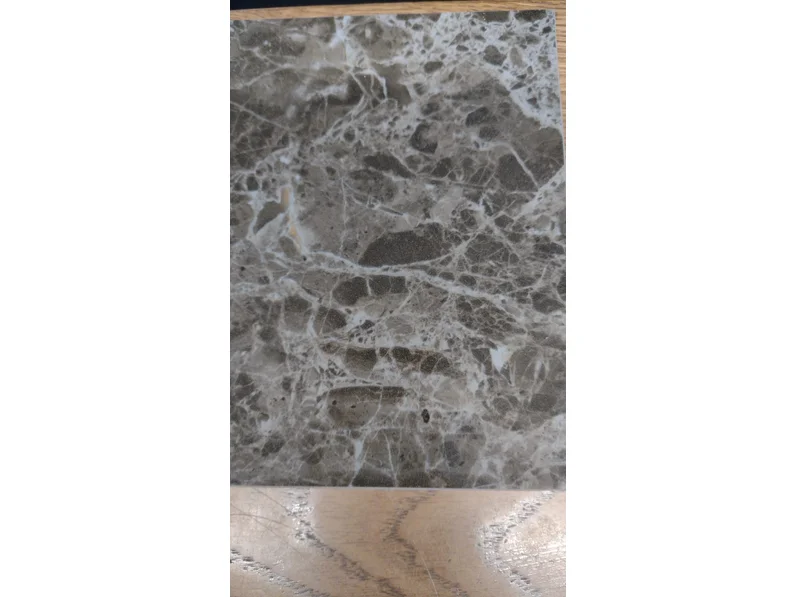 Tavoli Natisa PETAL NOCE PIASTRA OTTONE SPAZZOLATO