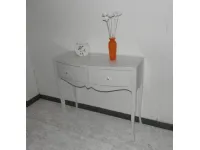 Tavolino bianco con cassetti scontato