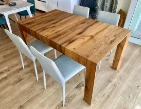 Tavolo in legno rettangolare 45 gradi Artigianale a prezzo ribassato