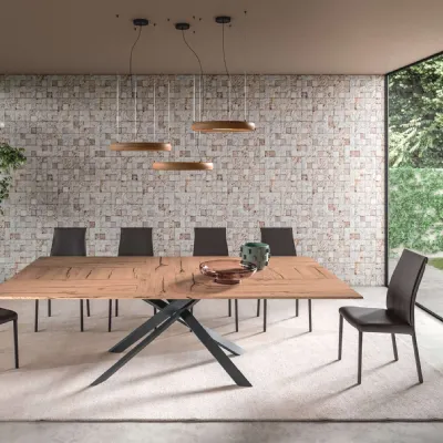 Tavolo 4x4 allungabile legno Ozzio in OFFERTA OUTLET -30%