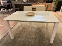 Tavolo rettangolare in vetro Account di Stones in Offerta Outlet