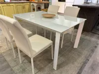 Tavolo rettangolare in vetro Account di Stones in Offerta Outlet