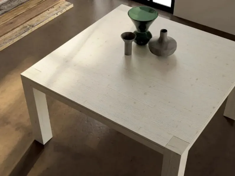Tavolo rettangolare in legno Acheo di Fratelli mirandola in Offerta Outlet