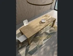Tavolo rettangolare in legno Acheo di Fratelli mirandola in Offerta Outlet