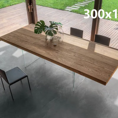 Tavolo rettangolare in legno Air 300x120 di Lago in Offerta Outlet