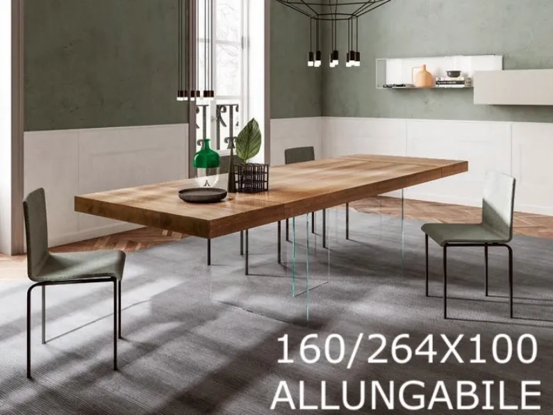 Tavolo Air allungabile 160x100 Lago in OFFERTA OUTLET -41%