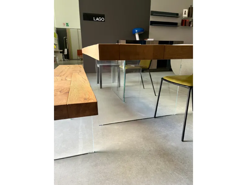 Tavolo in legno rettangolare Air Lago in offerta outlet