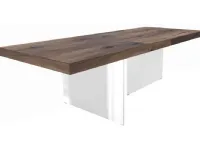 Tavolo con piano in legno rettangolare di Lago a PREZZO OUTLET 