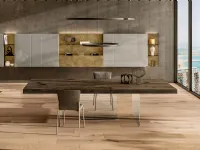 Tavolo con piano in legno rettangolare di Lago a PREZZO OUTLET 