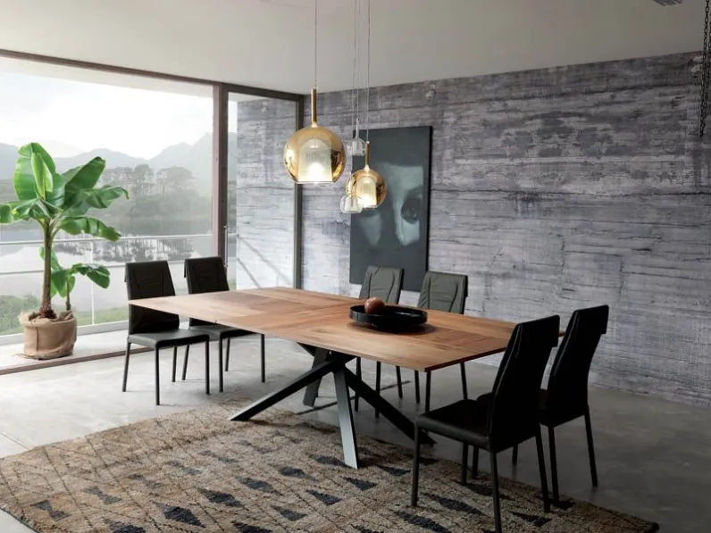 Tavolo 4x4 Ozzio in legno Allungabile scontato 30%
