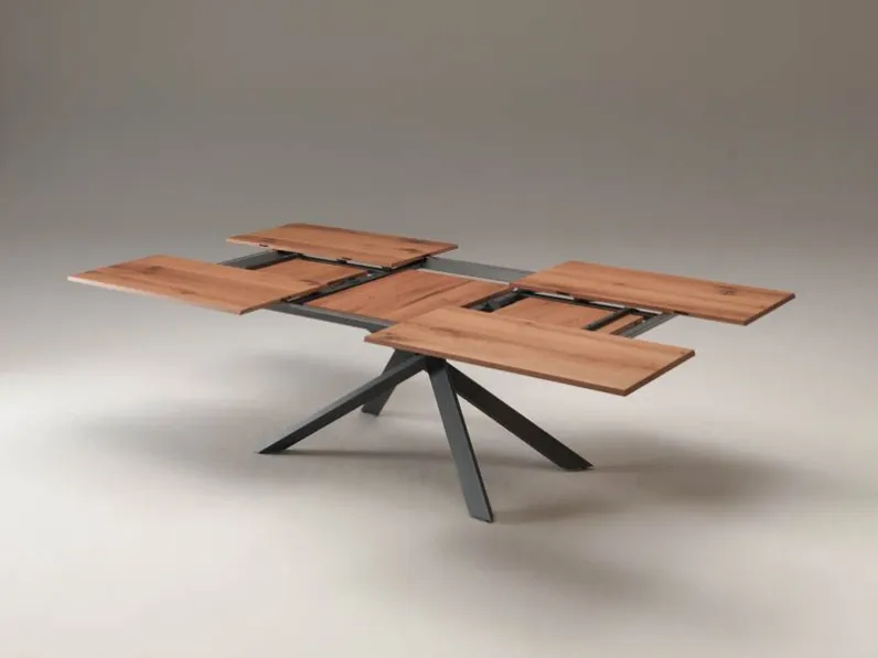 Tavolo 4x4 Ozzio in legno Allungabile scontato 30%