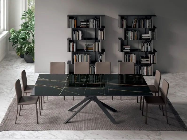Tavolo 4x4 Ozzio in legno Allungabile scontato 30%