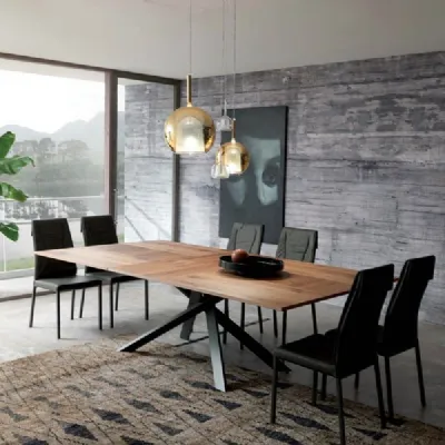 Tavolo 4x4 Ozzio in legno Allungabile scontato 30%
