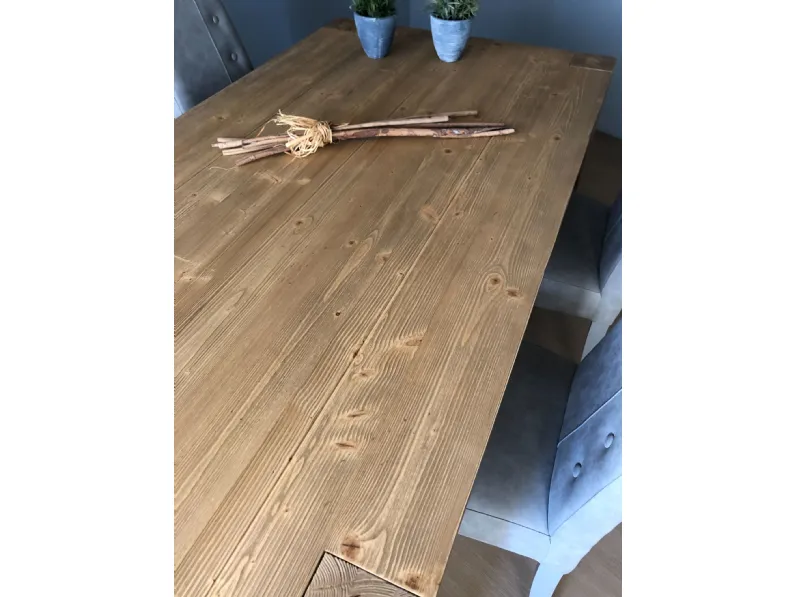 Tavolo Country Artigianale in legno Allungabile