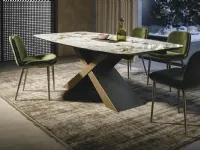 Tavolo in ceramica sagomato Daimond Sedit a prezzo ribassato