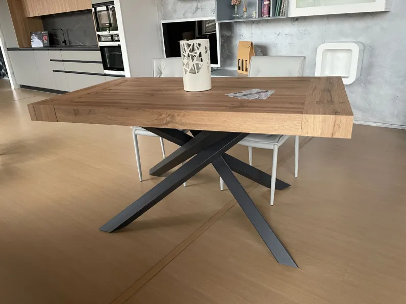 Tavolo Intreccio lamina Artigianale in laminato Allungabile scontato 57%
