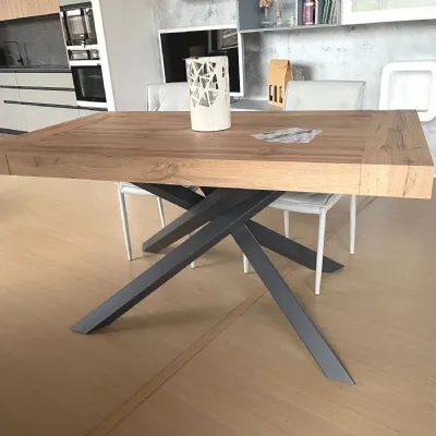 Tavolo Intreccio lamina Artigianale in laminato Allungabile scontato 57%