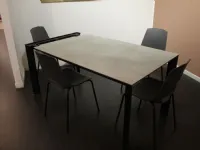 Tavolo rettangolare mod. Diamante Point House, allungabile, scontato del 45%.