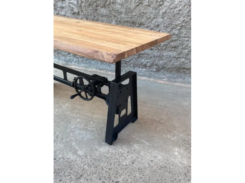 Tavolo allungabile Tavolo allungabile crank con manovella  Outlet etnico a prezzo scontato