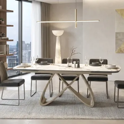 Tavolo ellittico in ceramica Tavolo aurelio di Mobilificio bellutti in Offerta Outlet