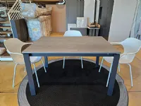 Tavolo Tavolo connubia eminence metal Connubia in ceramica Allungabile 