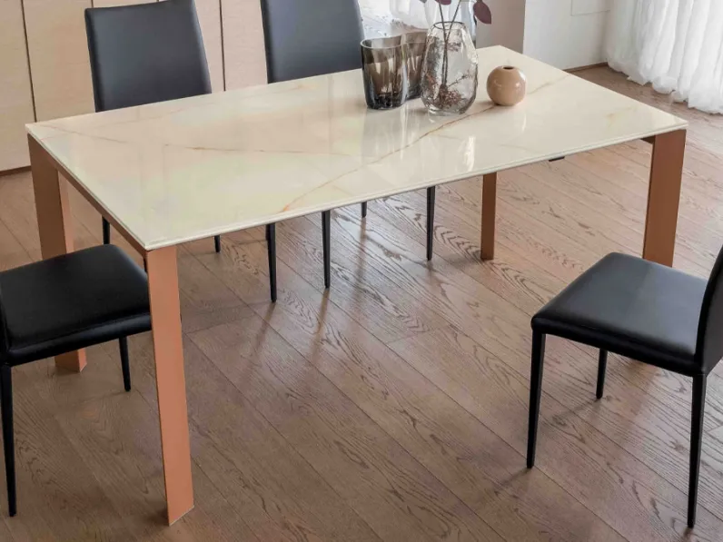 Tavolo Teorema Altacom in ceramica Rettangolare allungabile scontato 30%