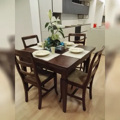 Tavolo Arcadia con 4 sedie Artigianale a prezzo scontato
