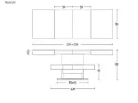 Tavolo Ares fold Altacom in laminato Rettangolare allungabile