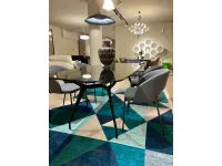 Tavolo in vetro ovale Arkos Sovet in offerta outlet
